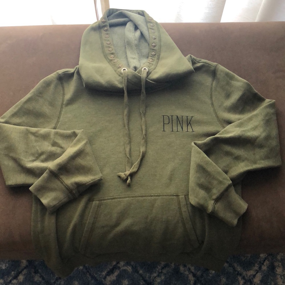 PINK Olive hoodie size Small. GREAT condition